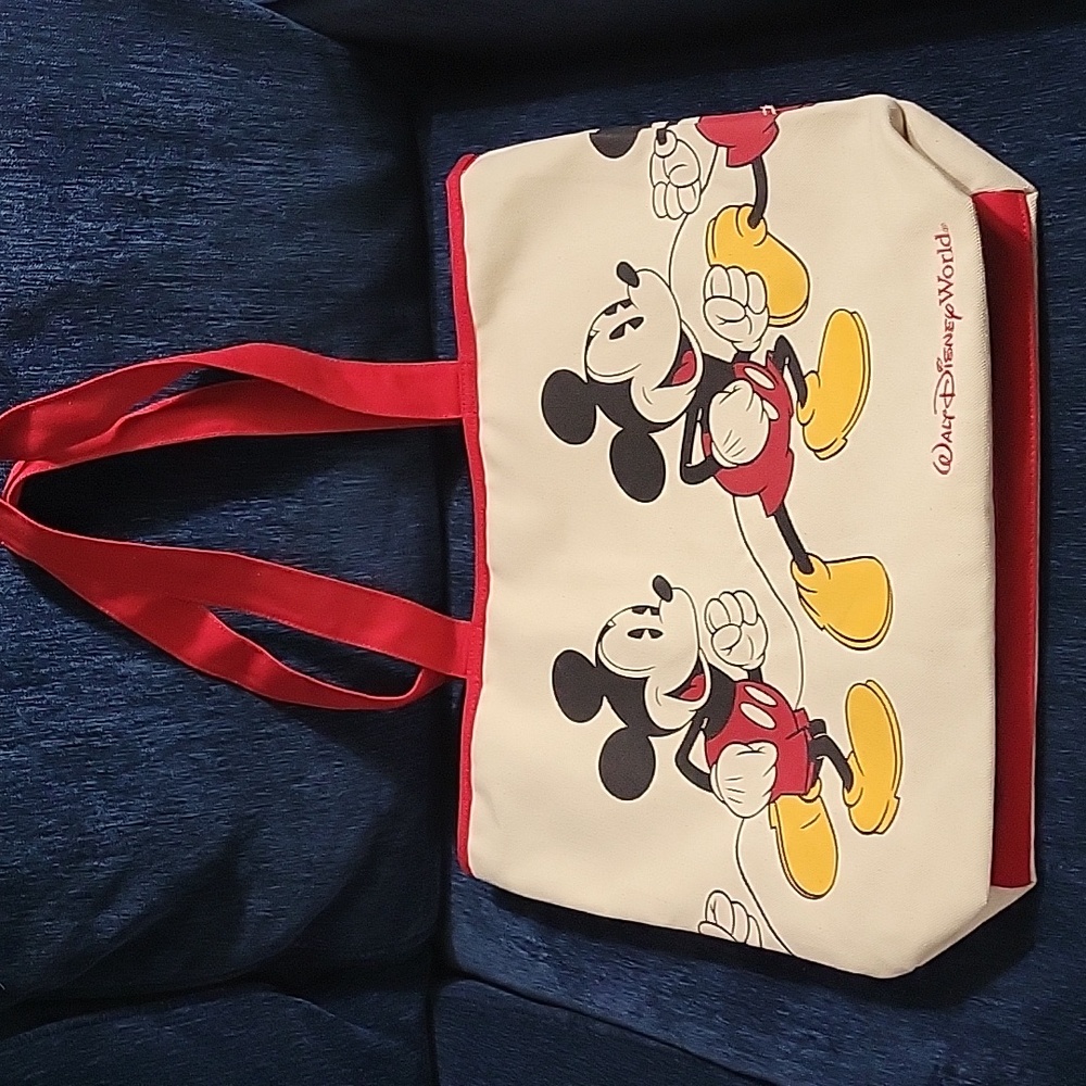 Disney World Mickey Mouse Canvas Tote Bag
